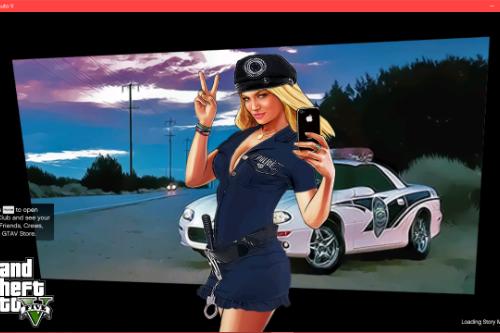 Woman Cop Startup Loading Screen